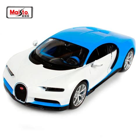 Maisto 1:24 Bugatti Chiron Blue Diecast Model Racing Car Involving cars ...