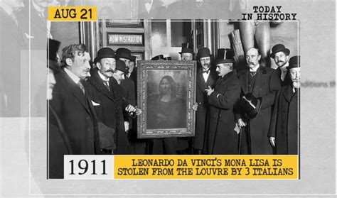 Aug 21 in history: Mona Lisa is stolen from the Louvre by 3 Italians ...