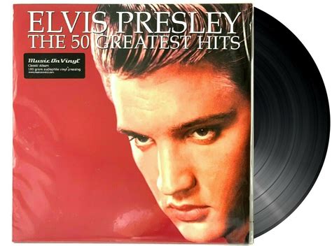 Elvis Presley The 50 Greatest Hits Music On Vinyl 180 Gram Lp Record