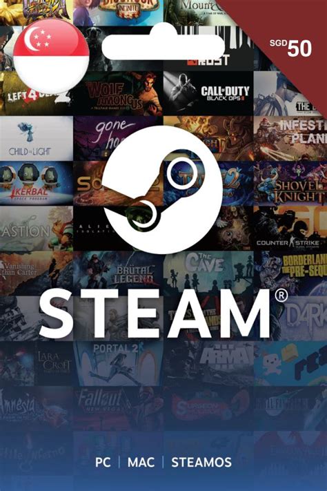 Steam T Card Sgd 50 For Sgd Currency Only Steam Digital For