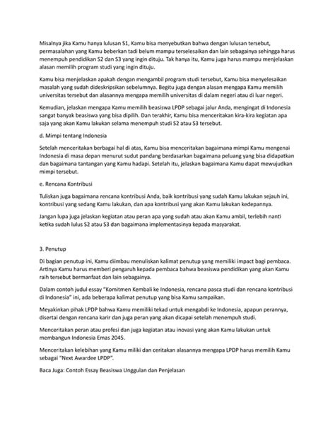 Menulis Essay Lpdp Pdf