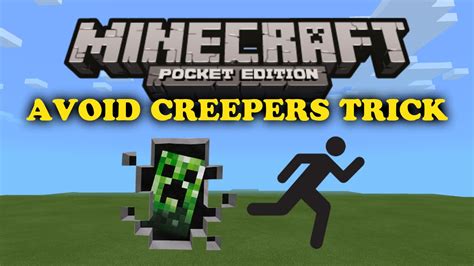 Avoid Creepers Trick Minecraft Pe Youtube