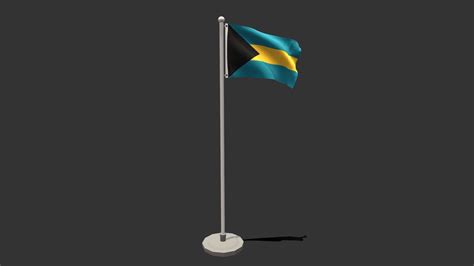 Low Poly Seamless Animated Bahamas Flag Buy Royalty Free 3d Model By Chroma3d Vendol21