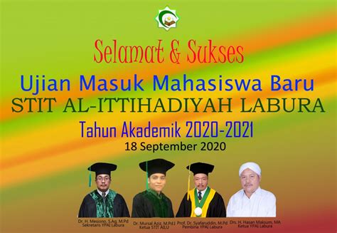 Struktur Organisasi Stit Al Ittihadiyah Labuhanbatu Utara