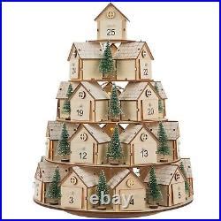 Hobby Lobby Tier Wood Christmas Tree Advent Calendar Led Lights