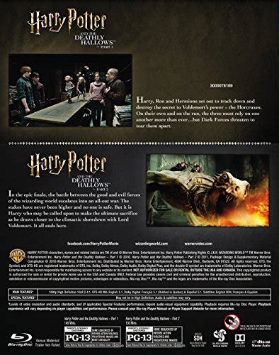 Harry Potter Double Feature The Deathly Hallows Part 1 And 2 Blu Ray Pricepulse