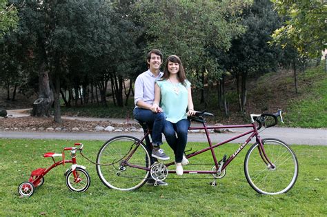 Tandem Bike and Tricycle Pregnancy Announcement - Project Nursery