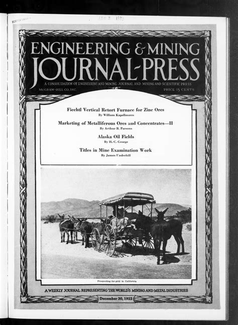 Engineering and Mining Journal-Press 1922-12-30: Vol 114 Iss 27 : Free
