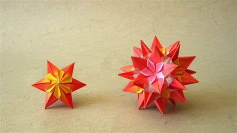 Origami Instructions Sparaxis Star And Kusudama Ekaterina Lukasheva Youtube