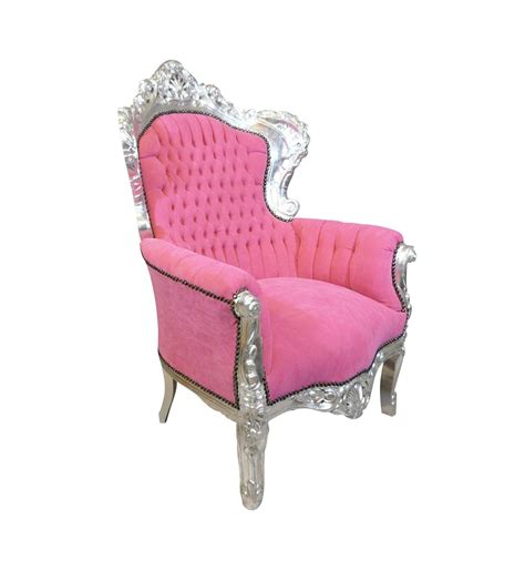 Fauteuil Baroque Rose Mobilier Baroque En Bois