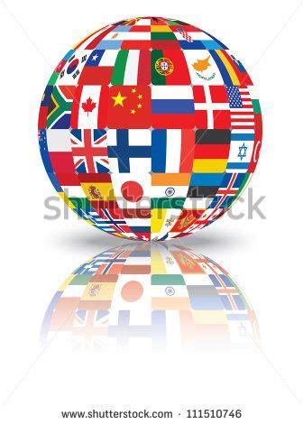 Sphere With Flags Of The World Illustration Flags Of The World