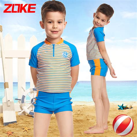 [USD 18.63] zhouqi children's swimsuit boys' swimsuit split short ...