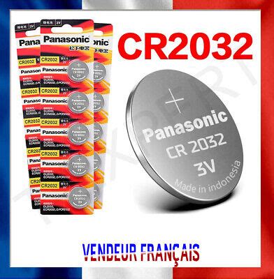 Pile CR2032 Lithium 3V PANASONIC Pile Bouton DL2032 ECR2032 5004LC