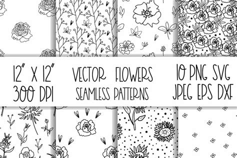 Seamless Floral Pattern Svg 1643083