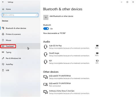 Enable Or Disable Touchpad Tapping And Tap To Click In Windows