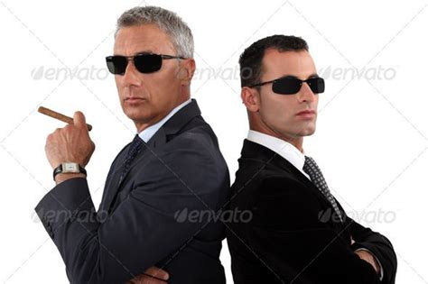 Powerful Businessmen In Sunglasses