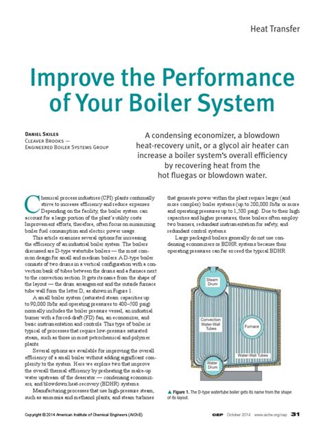 Boiler Performance Improve | PDF | Boiler | Steam