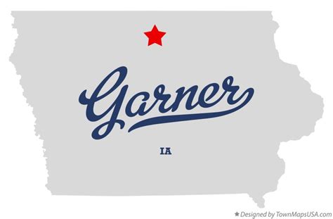 Map of Garner, Hancock County, IA, Iowa