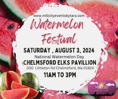 Watermelon Festival 2024 Chelmsford Lowell Elks Lodge 2310 5 August