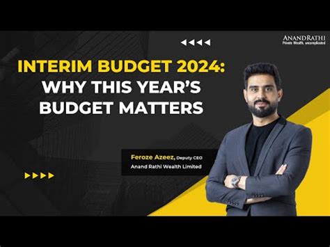 Feroze Azeez Deputy CEO Anand Rathi Wealth Limited On Interim Budget