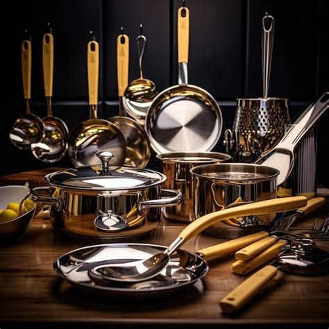 Premium Photo Stainless Steel Kitchen Utensils