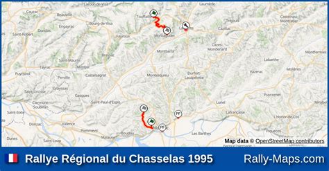 Maps Rallye Régional du Chasselas 1995 Coupe Rally Maps