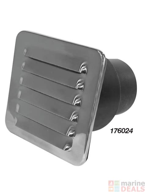 Buy Stainless Steel Louvre Vent With Tail Online At Marine Nz