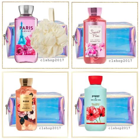 Bbw Package In Pouch Shower Gel Ml Gift Set Hampers Bath And Body Works Shopee Philippines