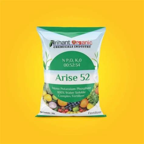 Powder Npk 00 52 34 Fertilizer HDPE Bag Packaging Size 1 Kg At Rs