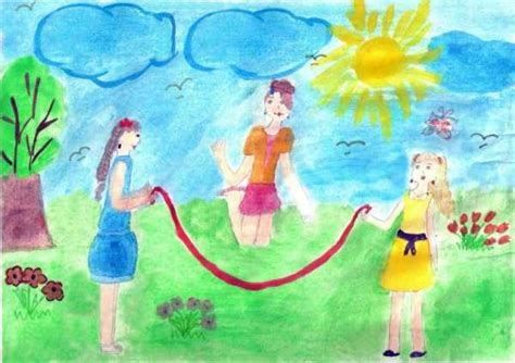 Рисунок как я провел лето 7 класс карандашом поэтапно – Как я провёл ...