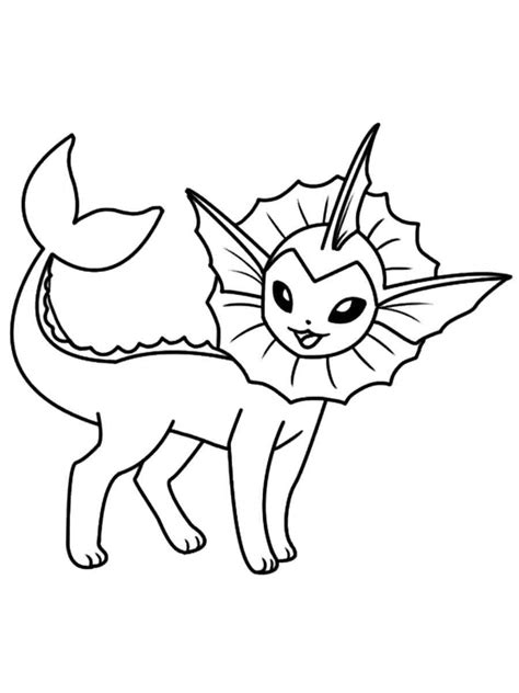 Desenhos De Pokémon Vaporeon Grátis Para Crianças Para Colorir E