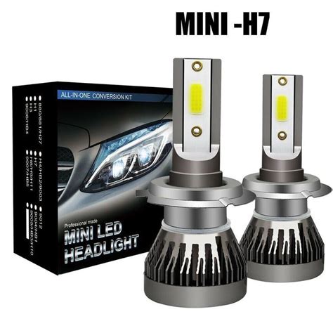 Stk H Auto Led Lm W Paar Scheinwerfer Lampe Kit Kaufen Auf