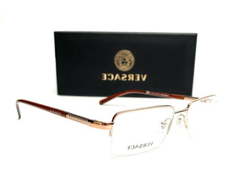 Versace Ve1066 1053 Light Brown Demo Lens Mens