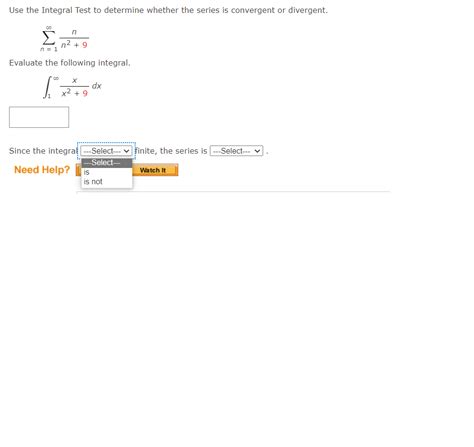 Solved Use The Integral Test To Determine Whether The Ser