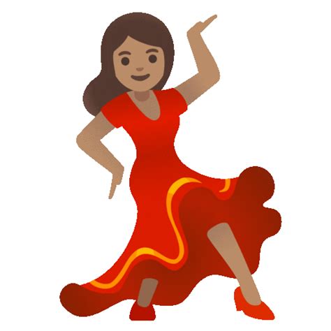 Woman Dancing Medium Skin Tone Emoji