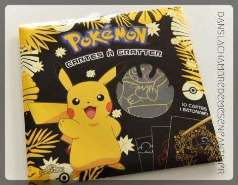 Pokémon cartes à gratter 100 Pikachu sables colorés