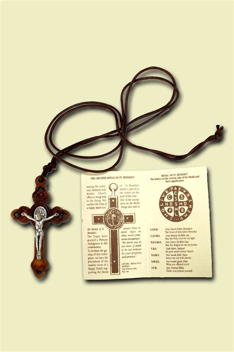 Crucifix With Saint Benedict Medal X Cm C St Pauls