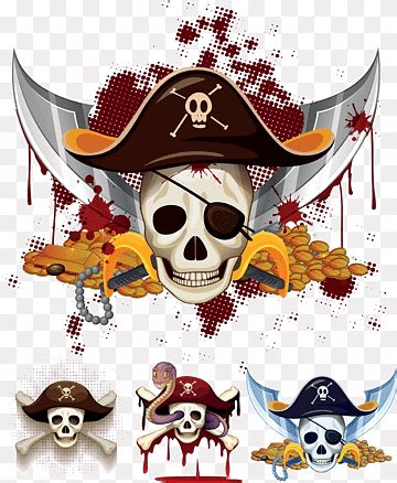 Pirate Skull Illustration Skull And Bones Skull And Crossbones Human