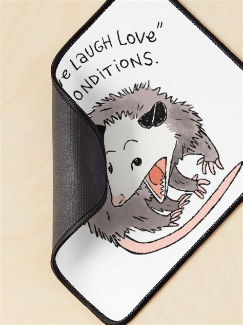 Opossum Live Laugh Love Mouse Pad For Sale By Heyouwitheface Redbubble