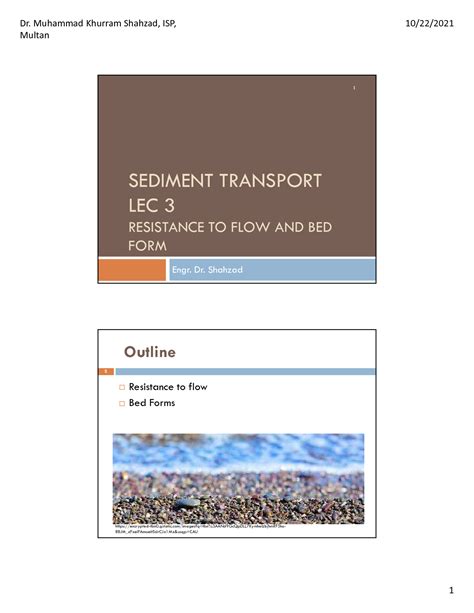 Solution Lec Sediment Transport Studypool