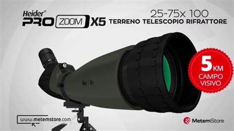 Heider Pro Zoom X5 Telescopio Terrestre E Astronomico 5 Km Campo