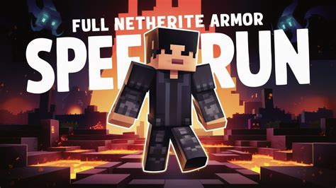 Full Netherite Armor In World Record Youtube