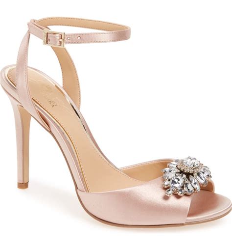 Jewel Badgley Mischka Hayden Embellished Ankle Strap Sandal Women