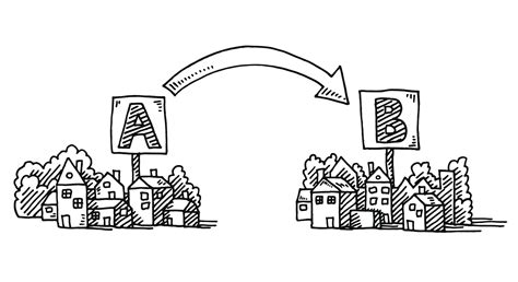 Moving A To B Town Arrow Drawing SIMA Tec GmbH SIMA Tec GmbH