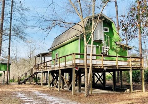 Sq Ft Waterfront Gambrel Cabin Along Satilla River In Georgia