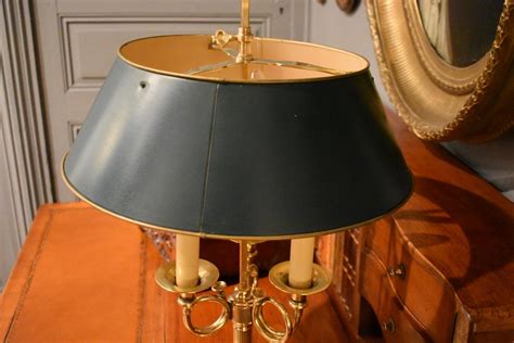 Proantic Bouillotte Lamp With Three Lights With Hunting Horns