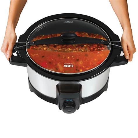 Hamilton Beach Stay Or Go IntelliTime 6 Quart Slow Cooker 33367