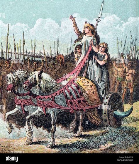 Boudica, Boadicea, Boudicca leader of the rebellion against the Romans Stock Photo - Alamy