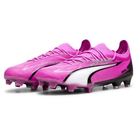 PUMA Ultra Ultimate FG AG Phenomenal Poison Pink Hvit Sort