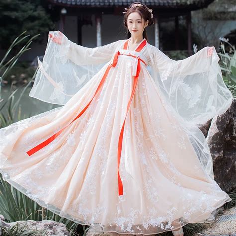 Vestido Hanfu Chino Tradicional Oriental Para Mujer Mejora Los Trajes